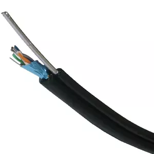 Сетевой кабель DATACOM FTP дрот Cat5e 100м самонесущий OUTDOOR blk