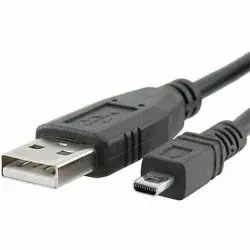 USB A to Mini-B (8‑pin) Cable 2 m by PREMIUMCORD for Sanyo Panasonic LUMIX