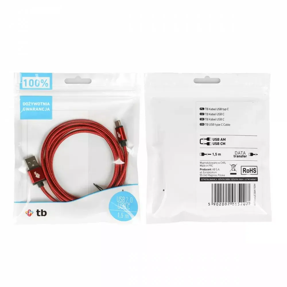 TB USB-C kabelis AKTBXKUCSBA150M 1.5 m Photo 6