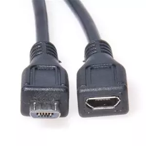 Удлинительный кабель Micro USB 2.0 PREMIUMCORD ku2me2f, 2 м, чёрный
