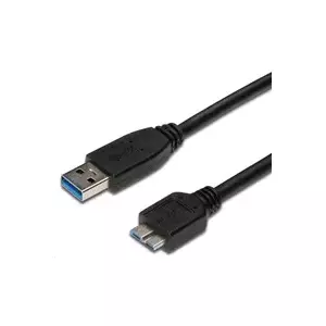 USB 3.0 A to Micro B cable PREMIUMCORD ku3ma1bk — 1 m, USB 3.0 data and charging cable