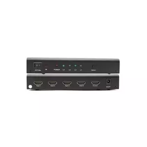 HDMI switch PREMIUMCORD khswit41b 4:1 metal with remote control