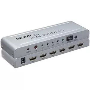 HDMI switch PREMIUMCORD khswit51e — 4Kx2K 60Hz, 5 inputs to 1 output, remote control