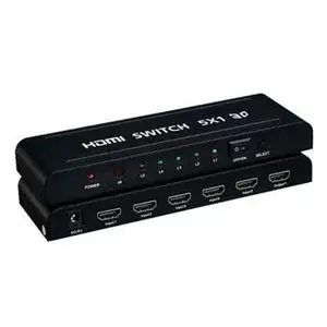 HDMI switch PREMIUMCORD khswit51b 5:1 with remote control and power adapter