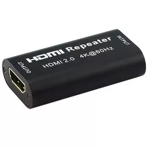 HDMI repeater PREMIUMCORD khrep06 — supports 4K@60Hz, extends HDMI signal up to 40 m