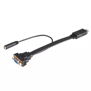 Akasa AK-CBHD18-20BK video cable adapter 0.2 m HDMI Type A (Standard) VGA (D-Sub) Black