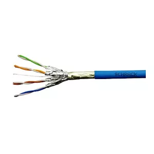Network Cable SCHRACK HSKP423HA5 F/FTP Cat.6a 500 MHz 4x2xAWG23 500m Blue