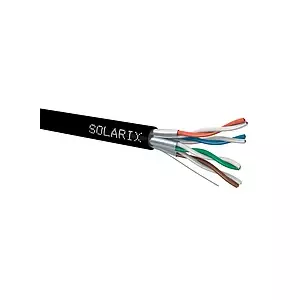 Сетевой кабель Solarix SXKD-6A-STP-PE RJ45 CAT6A 500м Черный