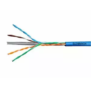 Network Cable SCHRACK HSEKU423P4 U/UTP Cat.6 4x2xAWG24 300 MHz 305m Blue
