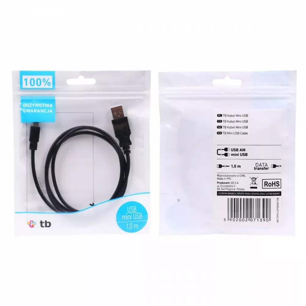 USB-кабель TB AKTBXKU3PBAW10B 1 м Mini USB Photo 4