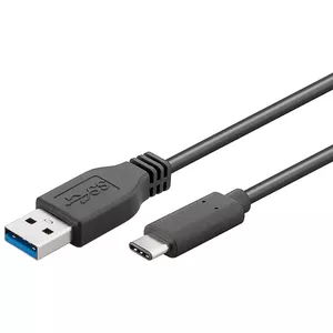 Кабель USB-C — USB 3.0 A PREMIUMCORD ku31ca015bk — 15 см, чёрный, штекер USB-C на штекер USB-A
