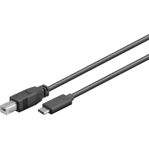 USB кабель Goobay 67985 USB 2.0 1м USB B USB C черный