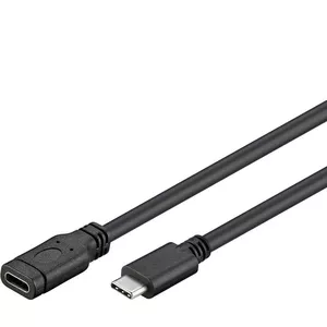 USB-C extension cable PREMIUMCORD ku31mf1 1 m Black, USB-C male to USB-C female