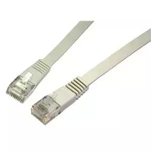 Network Cable SOLARIX patch cable flat CAT6 UTP LSOH 0.5m gray