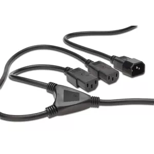 Power cable PREMIUMCORD Y‑Cable 230V M to 2×F, model kpsy