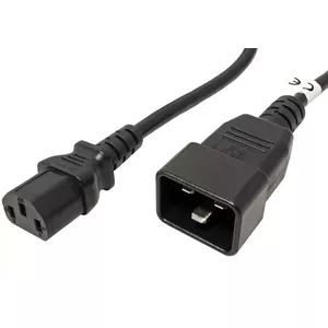 Сетевой кабель PREMIUMCORD kpsb1 1 м, 230 В 10 А, IEC C13 — C20