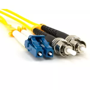 Optical duplex patch cable LC–ST 9/125 µm singlemode OS2, 2 m