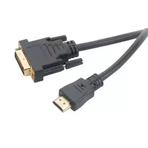 Video kabeļa adapteris Akasa AK-CBHD06-20BK 2m DVI-D HDMI melns