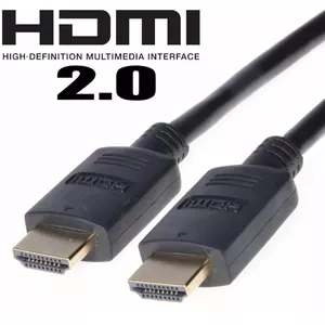 PremiumCord HDMI 2.0 High Speed+Ethernet, zlacené konektory, 1m