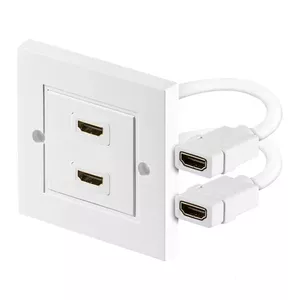 HDMI socket PREMIUMCORD kphdmz02 — 2× HDMI A female panel mount