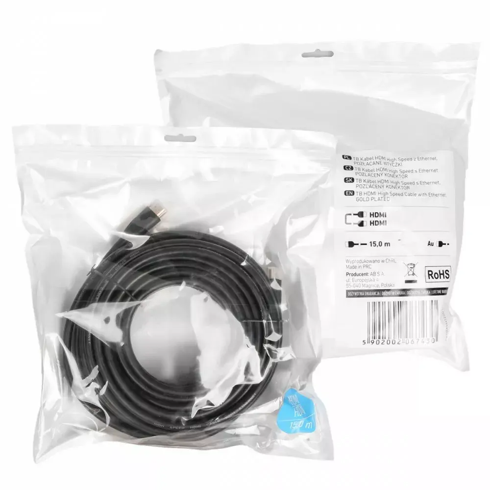 TB HDMI 2.0 kabelis AKTBXVH120G10MB, 10 m Photo 5