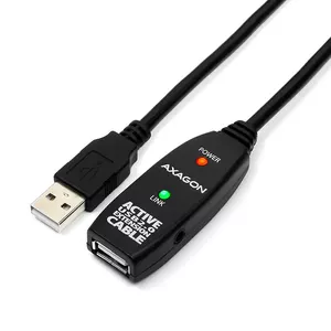 USB cable Axagon ADR-210 USB 2.0 10 m Black