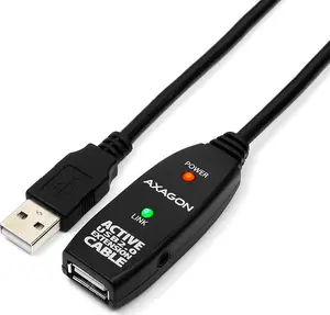 USB кабель Axagon ADR-205 USB 2.0 5м черный