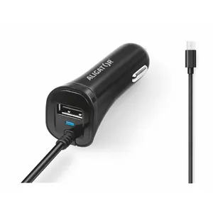 Car charger ALIGATOR CHA0027 with 2x USB ports 2.4A total, black