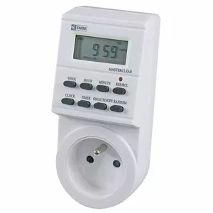 Smart digital switch socket EMOS P5501 3680W with daily timer