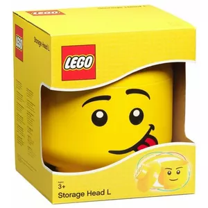 Контейнер Room Copenhagen LEGO Storage Head "Silly" — большой, желтый