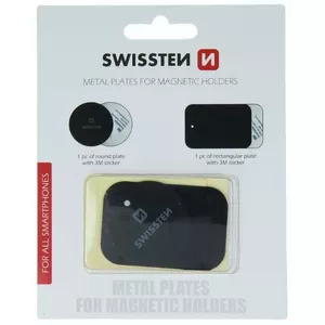 Metal Plates for Magnetic Holder SWISSTEN SW-MAGNET — adhesive, durable metal mounting plates