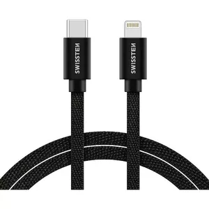 Swissten USB-C / Lightning 1.2 m 1,2 m Черный