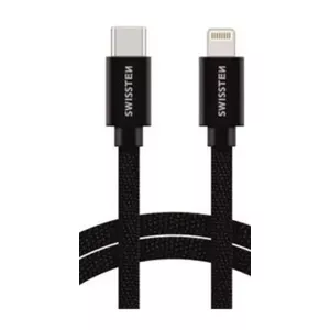 Cable USB-C / Lightning Swissten SW-QU-LIGHUSBC-1.2M-B