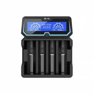 Зарядное устройство XTAR X4 на 4 слота для Li‑ion и NiMH аккумуляторов, индивидуальное управление слотами