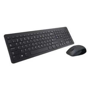 Клавиатура с мышью Dell KM632 — полноразмерная QWERTY клавиатура, чёрный, мышь в комплекте