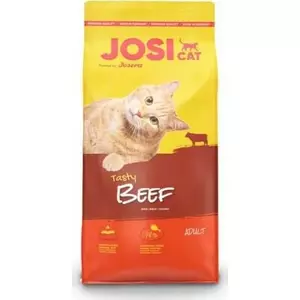 Сухой корм для кошек JOSERA JosiCat Tasty Beef 18 кг — для взрослых кошек, говяжий рецепт, полноценное питание