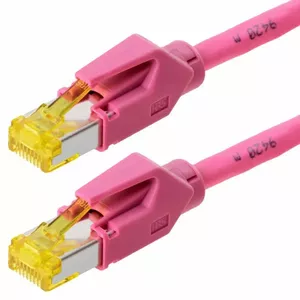 Tīkla kabelis Helos 120085 Magenta 2m Cat6a S/FTP