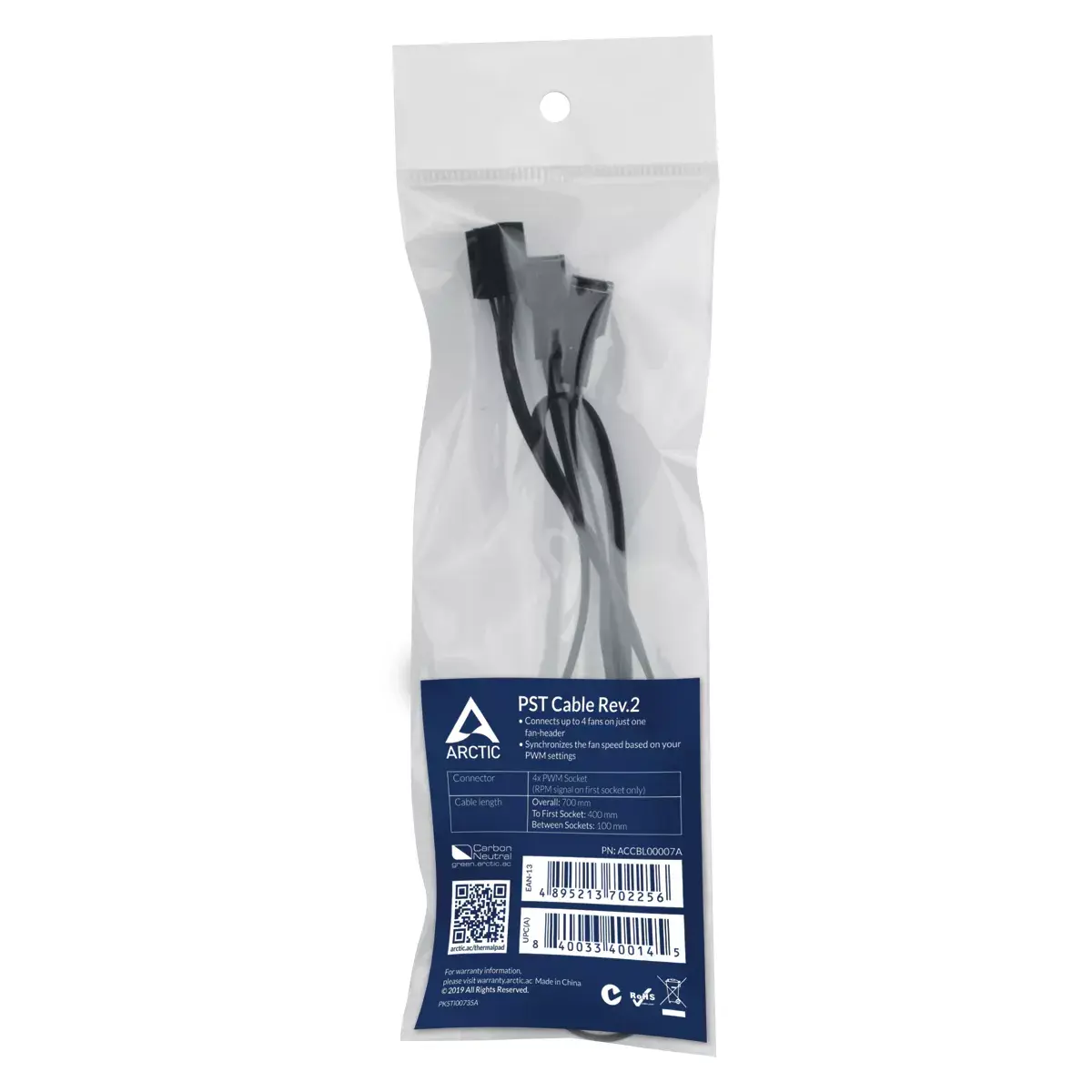 Arctic PST Cable Rev. 2 PWM sadales kabelis 4 ventilatoriem Photo 3