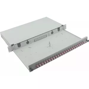 Fiber optic breakout box helos Breakout Box LWL 24 LC MM 1U rack-mountable