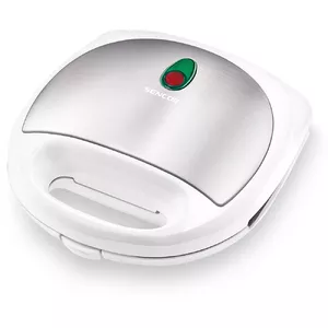 Sandwich maker SENCOR SSM 4310 WH — 4 triangle sandwiches, 700 W, white, stainless steel