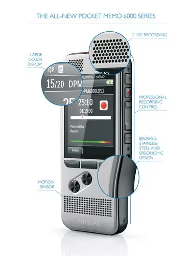 Balss ierakstītājs Philips DPM6000 Photo 6