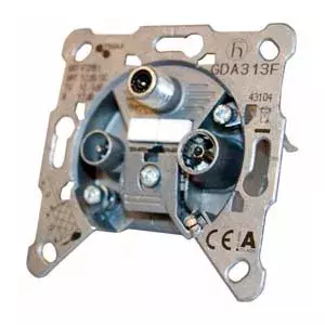 Ievades ligzda Triax GDA 313 F IEC Pelēka