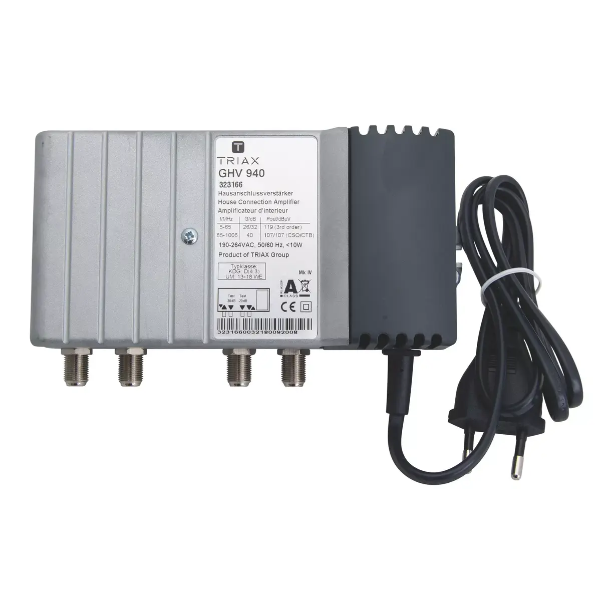 TV signāla pastiprinātājs Triax GHV 940 Photo 4