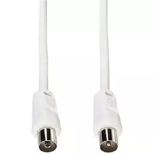 Коаксиальный кабель e&p elektrik handels HFT 2, 2,5 м, штекер коаксиальный — гнездо коаксиальное, белый