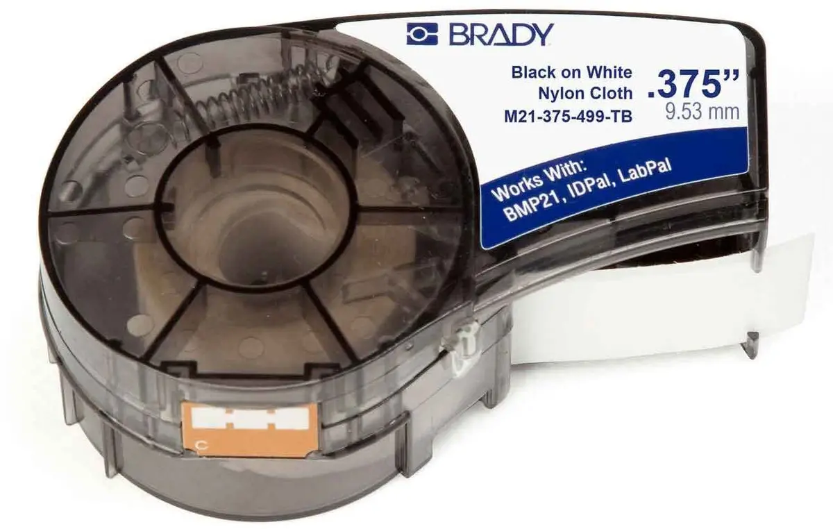 Brady M21-375-499-TB pašlīmējoša neilona etiķete Photo 4