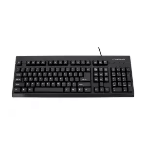 Vadu pilnmērā tastatūra Titanum TK101 — USB, 103 taustiņi, ciparu bloks, melna