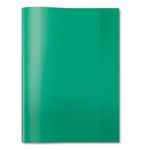 Exercise book cover HERMA PP A4 transparent/dark green