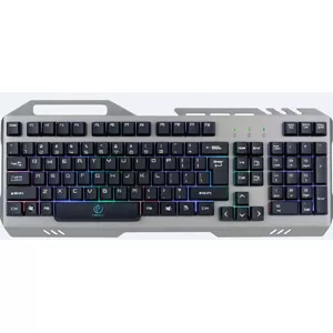 Keyboard Rebeltec Discovery Gaming USB Black Silver