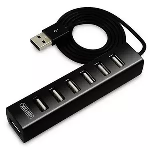 КОНЦЕНТРАТОР UNITEK 7X USB 2.0 ЧЕРНЫЙ, Y-2160