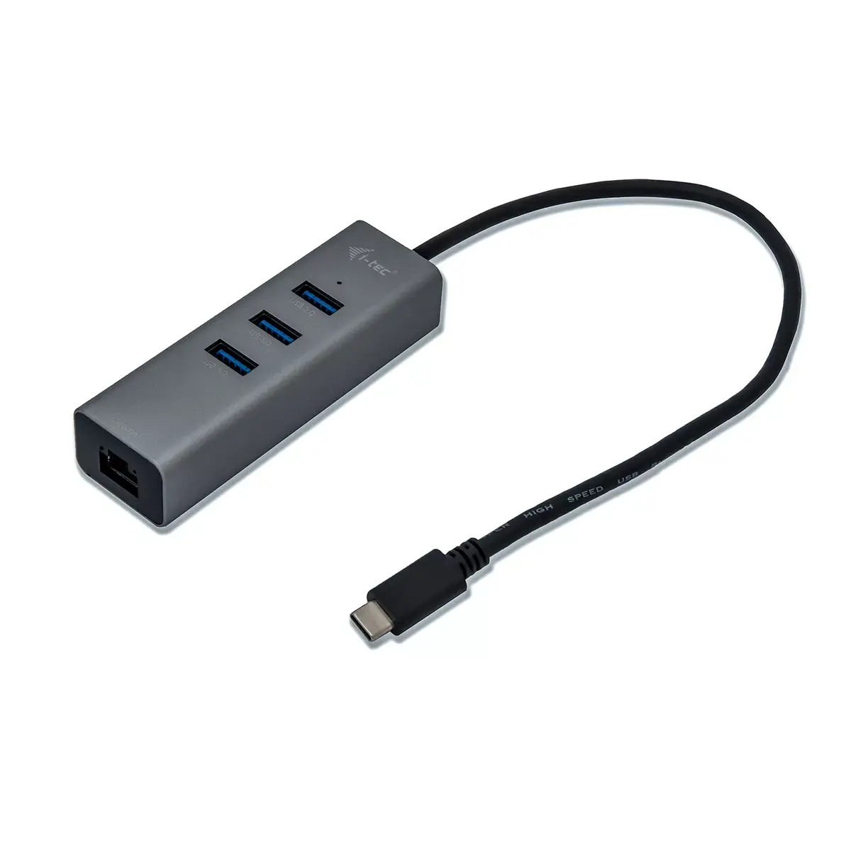 USB-C Хаб i-tec Metal 3 Порта Gigabit Ethernet Адаптер Photo 3